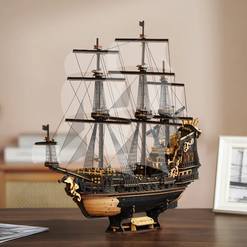 The Seahorse Barque 3D Wooden Puzzle | 603 pcs