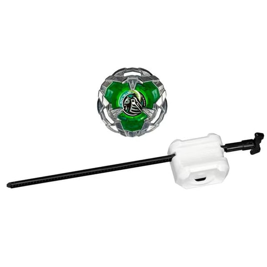 Toy beyblade with Launcher on a white background