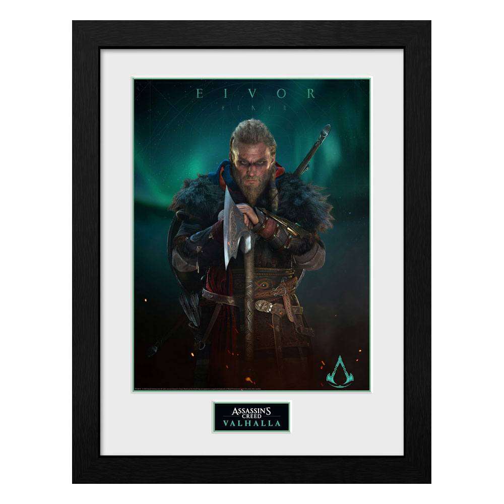 Buy Assassins Creed Valhalla Collector Print Framed Poster Eivor 1 - fast Malta shipping across Europe. Limited stock, secure checkout. Order now!