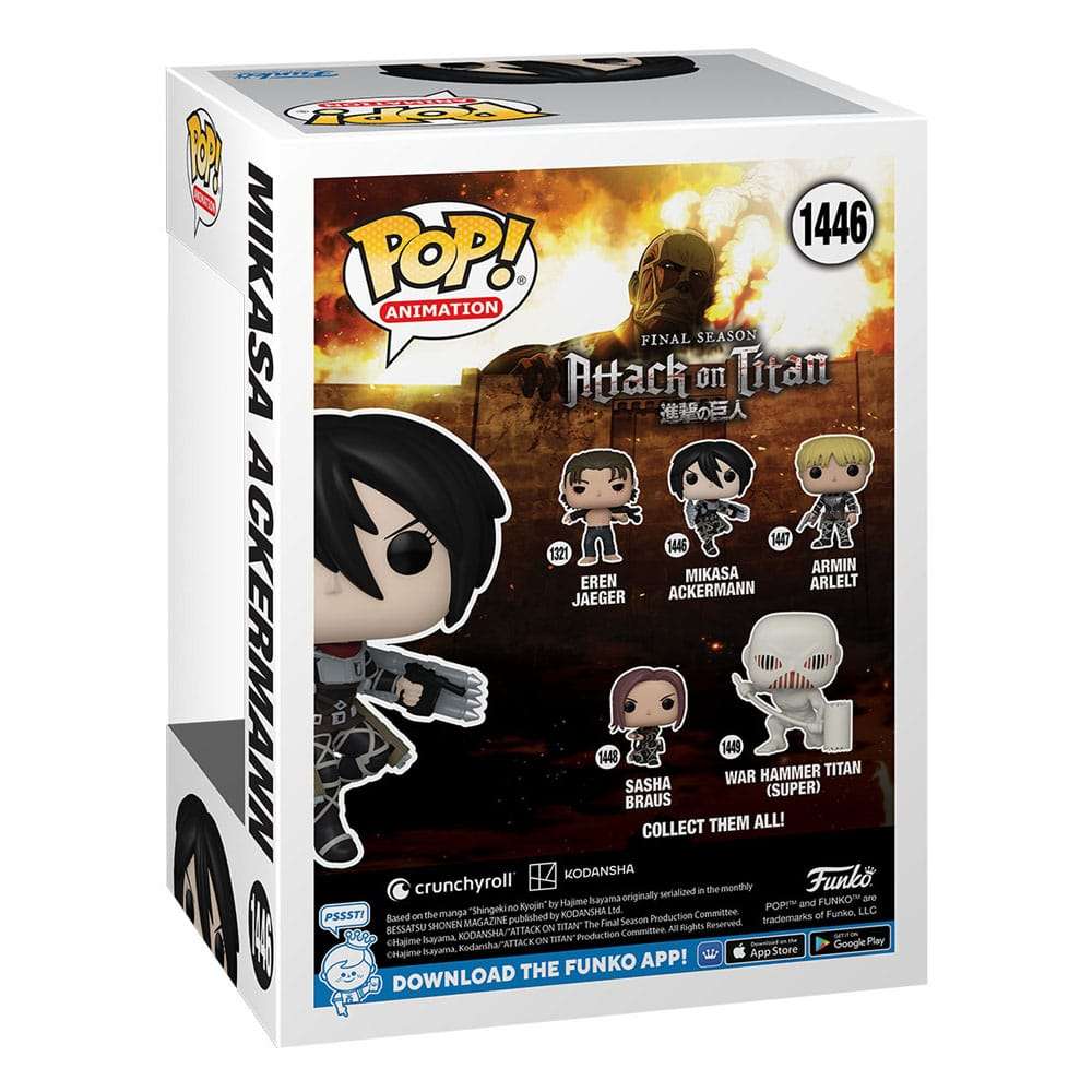 Attack on Titan POP! Animation Vinyl Figure Mikasa Ackerman 9 cm by LAB7 Malta, Europe
