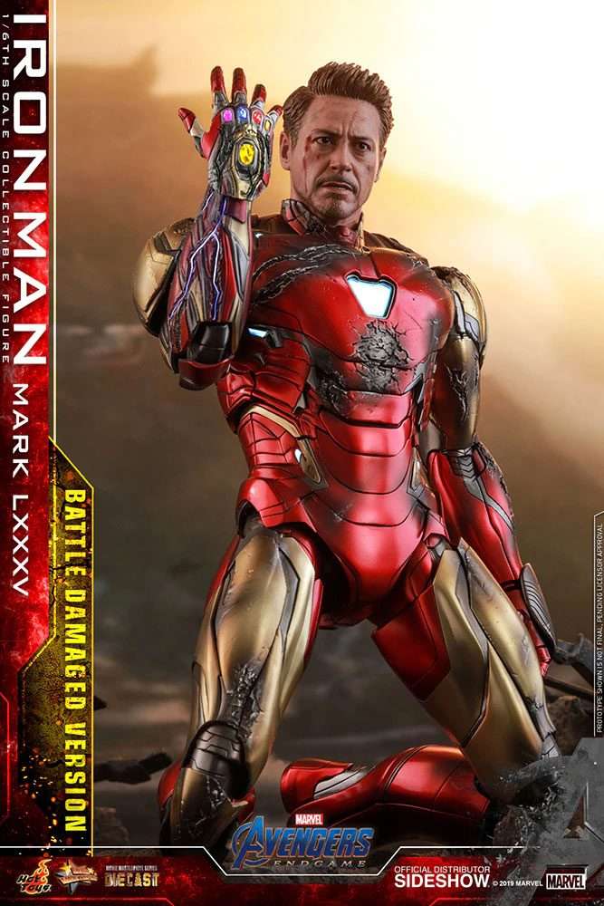 Avengers: Endgame MMS Diecast Action Figure 1/6 Iron Man Mark LXXXV Battle Damaged Ver. 32 cm by LAB7 Malta, Europe