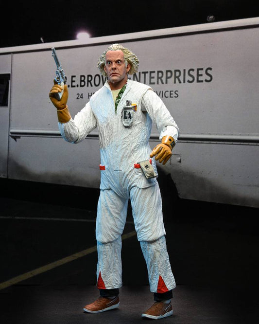 Back to the Future Action Figure Ultimate Doc Brown (1985) 18 cm by LAB7 Malta, Europe