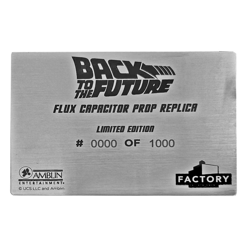 Factory Entertainment - Back to the Future Flux Capacitor 1:1 Replica – 40cm Limited Edition