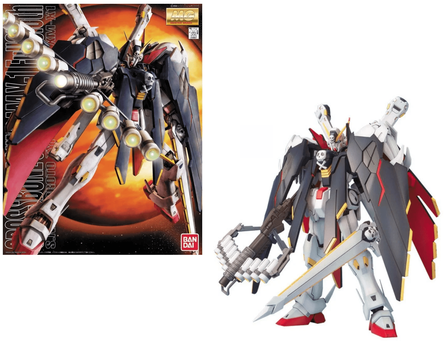 Bandai - Bandai Gundam MG 1/100 Crossbone X - 1 Full Cloth Model Kit