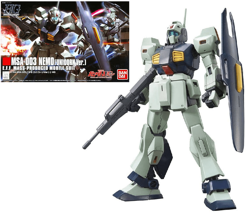 Bandai - Bandai HGUC 1/144 Nemo Unicorn Ver. Model Kit – Gundam UC