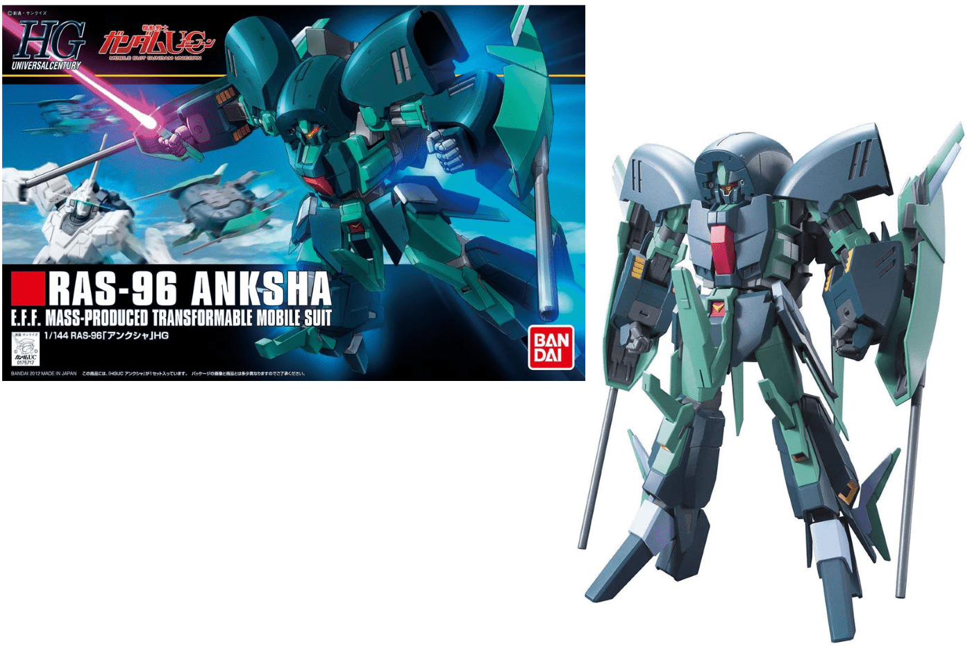 Bandai - Bandai HGUC 1/144 RAS - 96 Anksha Model Kit – Gundam UC