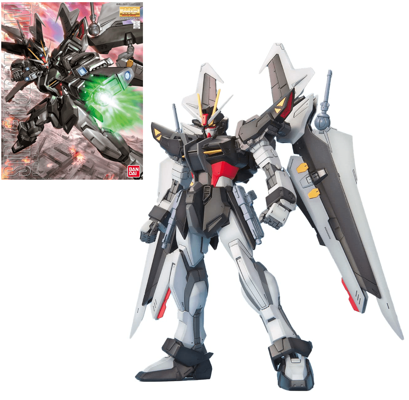 Bandai - Bandai MG 1/100 Strike Noir Gundam Model Kit – SEED Stargazer