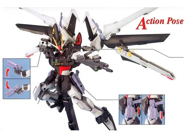 Bandai - Bandai MG 1/100 Strike Noir Gundam Model Kit – SEED Stargazer