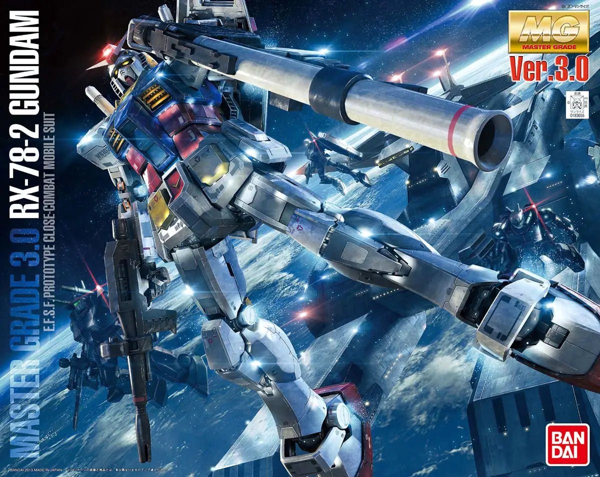 Bandai - Bandai MG RX - 78 - 2 Gundam Ver. 3.0 Master Grade Kit 18 cm