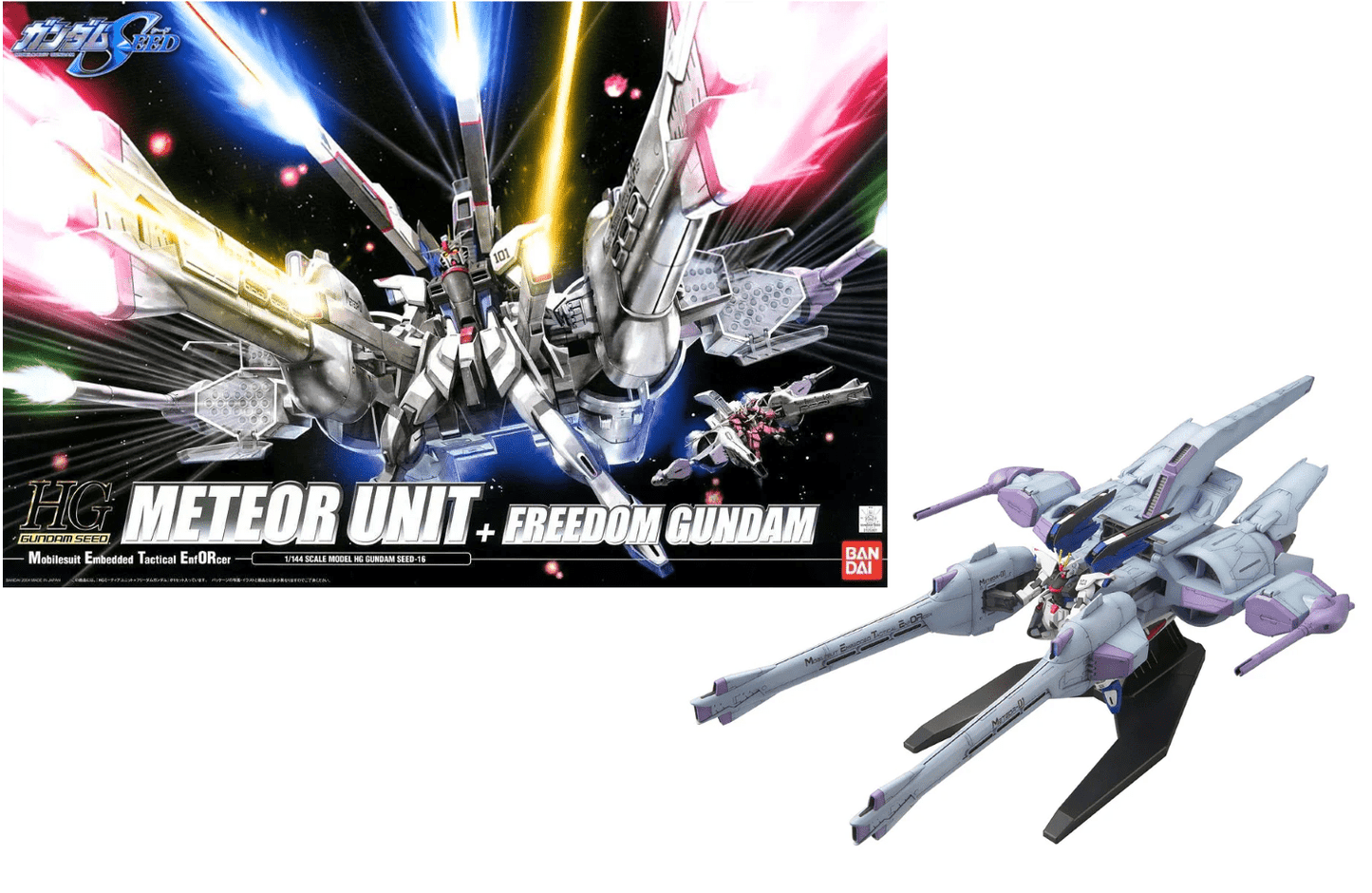 Bandai - HG 1/144 Meteor Unit with Freedom Gundam Model Kit (Gundam Seed)