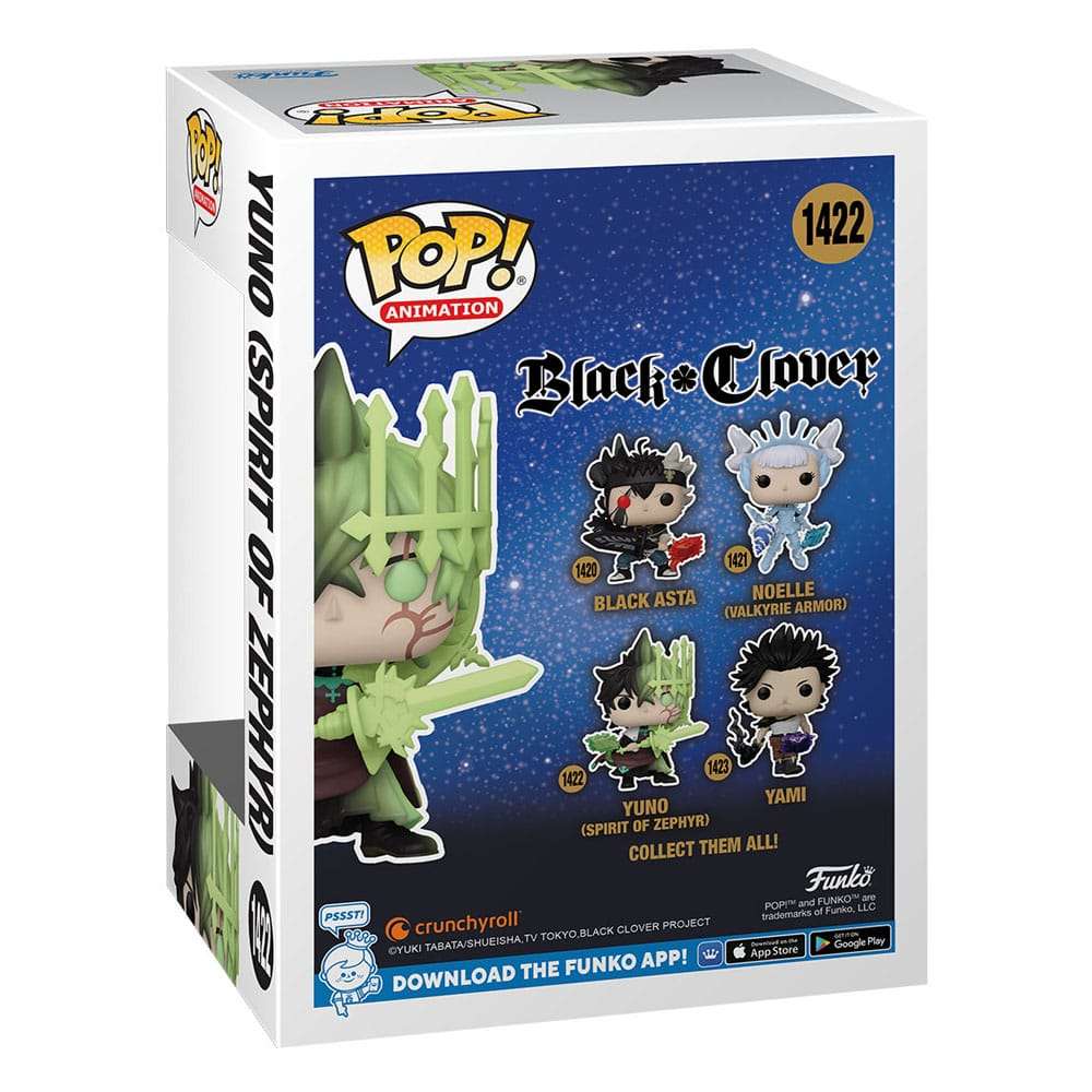 Black Clover POP! Animation Vinyl Figure Yuno (Zephyr) 9 cm by LAB7 Malta, Europe