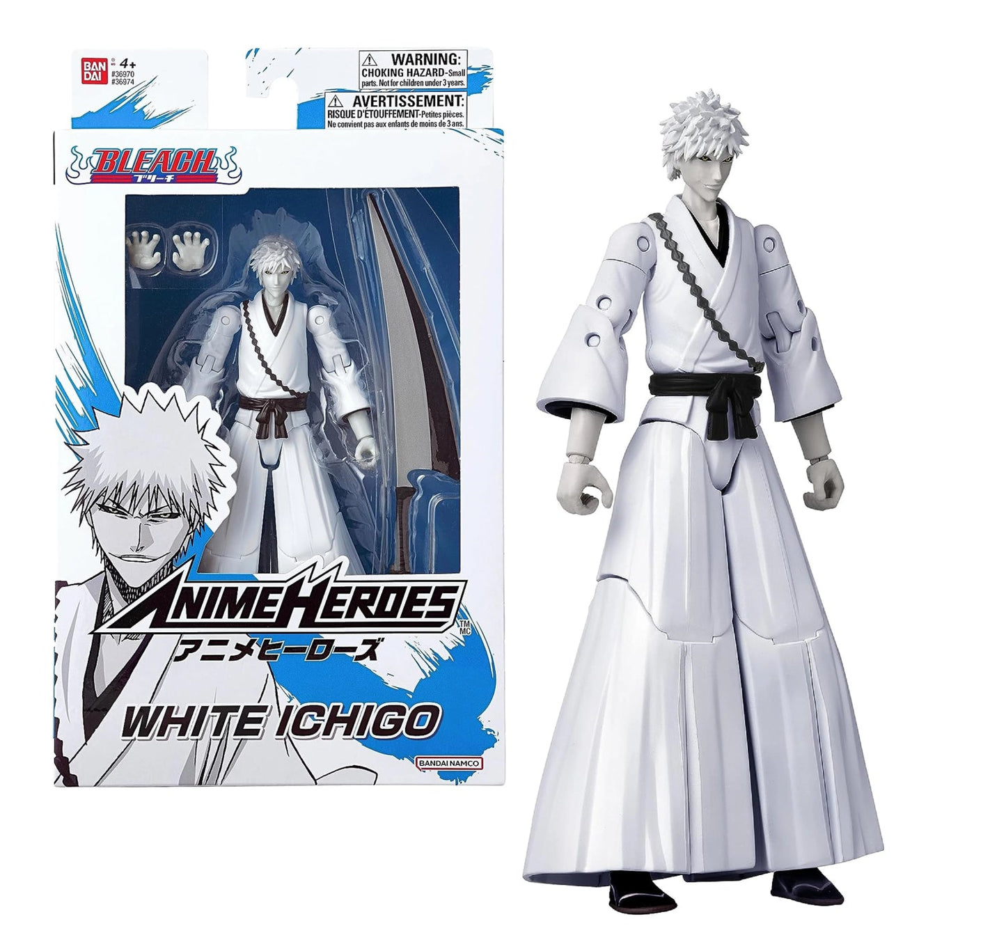 Bandai Red - Bleach White Ichigo Figure Anime Heroes 17cm by Bandai