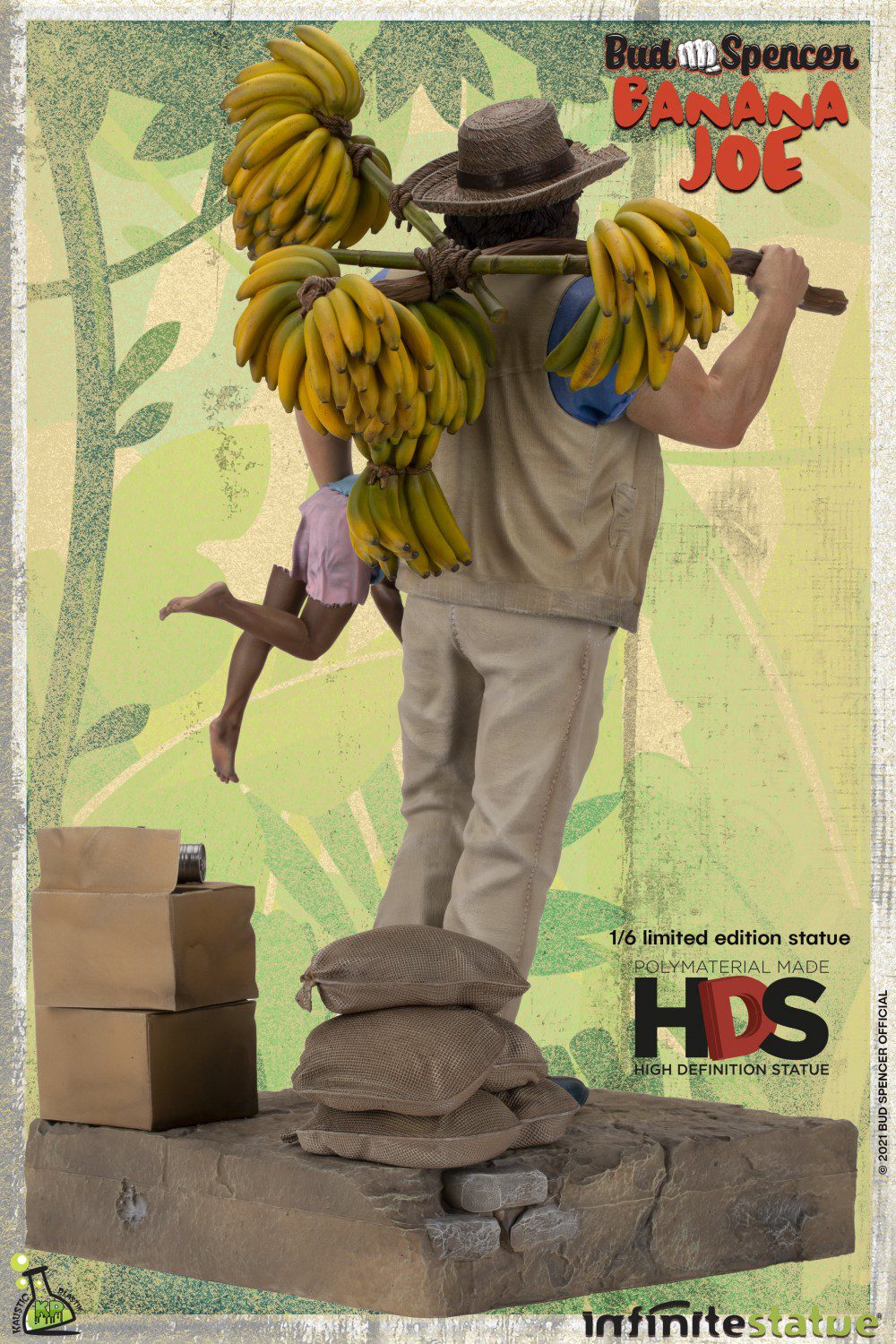 Bud Spencer As Banana Joe Old & Rare 1/6 Resin Statue by LAB7 Malta, Europe