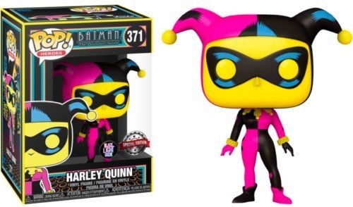DC Comics Series POP! Heroes Vinyl Harley Quinn (Black Light) 9 cm by LAB7 Malta, Europe