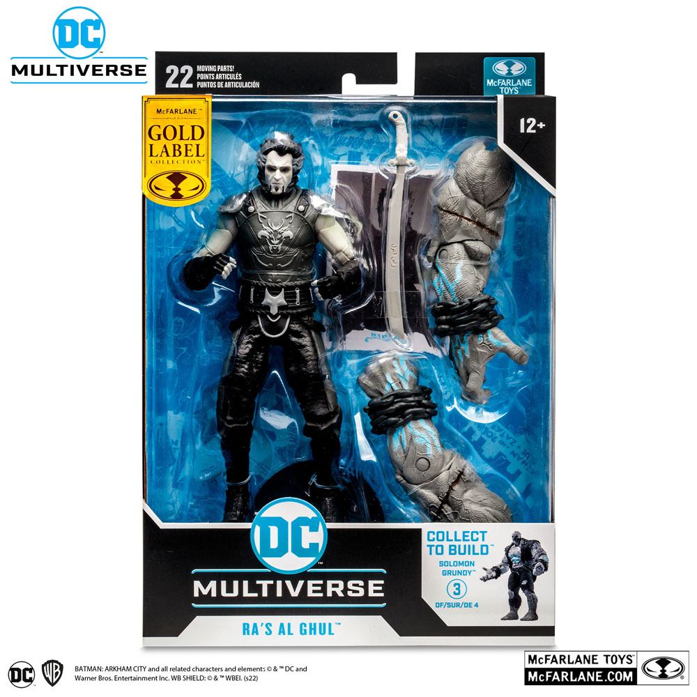 DC Gaming Build - A Action Figure Ra's Al Ghul (Batman: Arkham City) 18 cm – Gold Label by LAB7 Malta, Europe