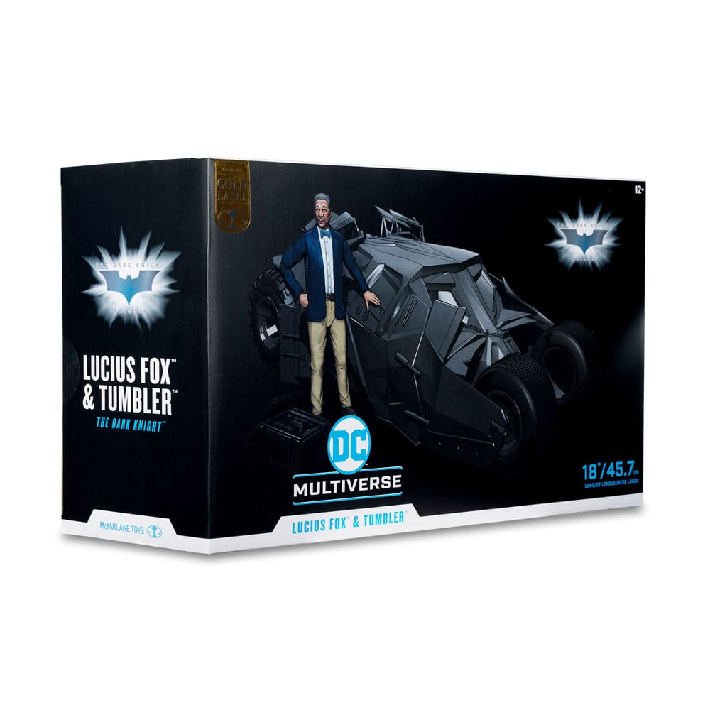 DC Multiverse Tumbler with Lucius Fox (Gold Label) by LAB7 Malta, Europe
