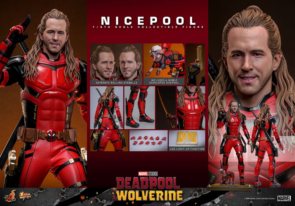 Deadpool & Wolverine Movie Masterpiece Action Figure 1/6 Nicepool 30 cm by LAB7 Malta, Europe