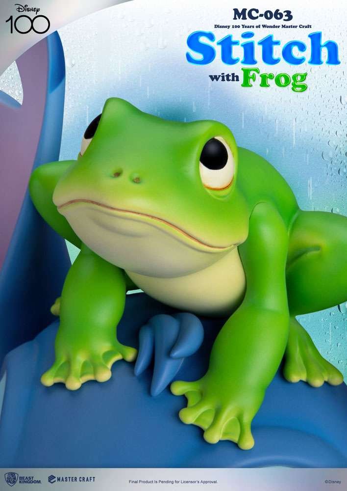 Disney 100th Master Craft Statue Stitch with Frog 34 cm by LAB7 Malta, Europe