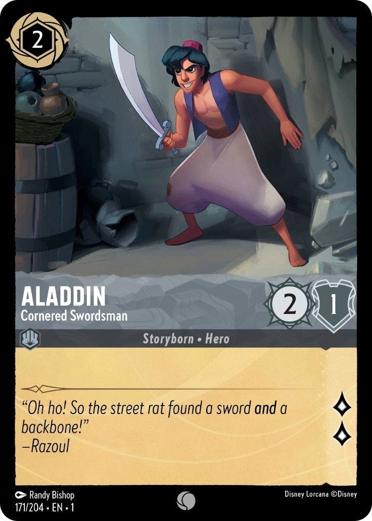 Disney Lorcana - Aladdin - Cornered Swordsman (171/204) (The First Chapter)