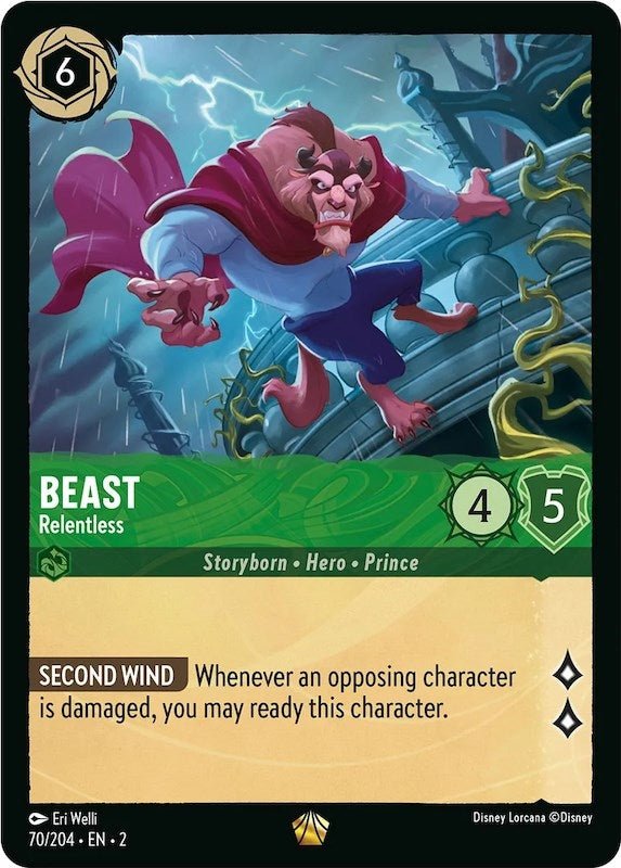 Disney Lorcana - Beast - Relentless (70/204) (Rise of the Floodborn)