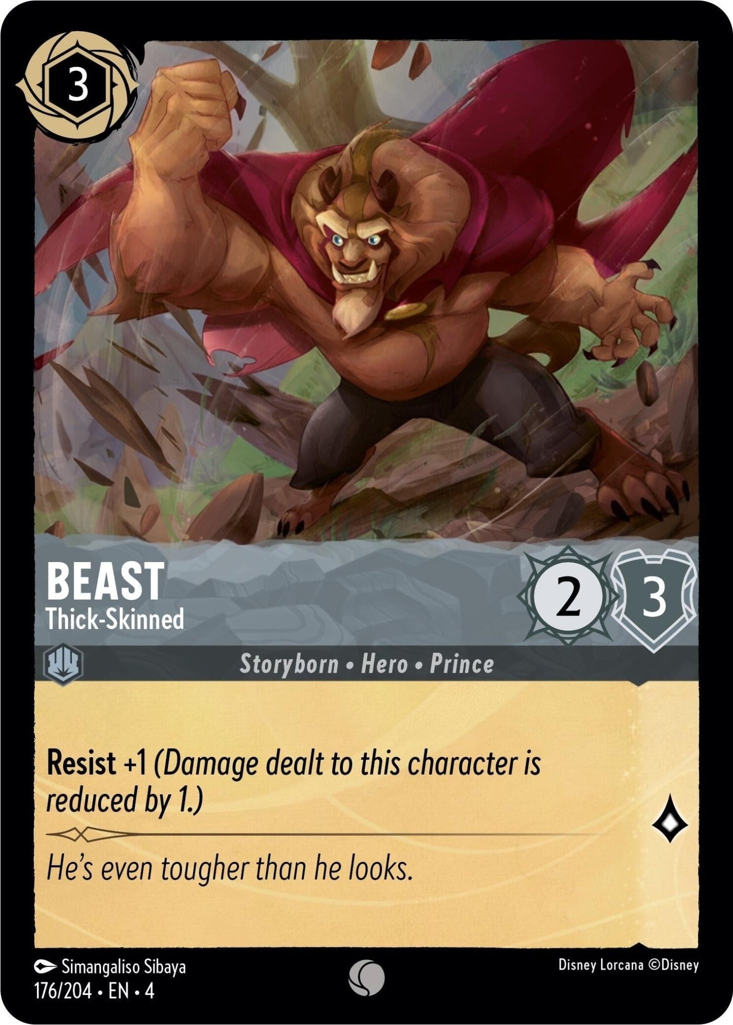 Disney Lorcana - Beast - Thick - Skinned (176/204) (Ursula's Return)
