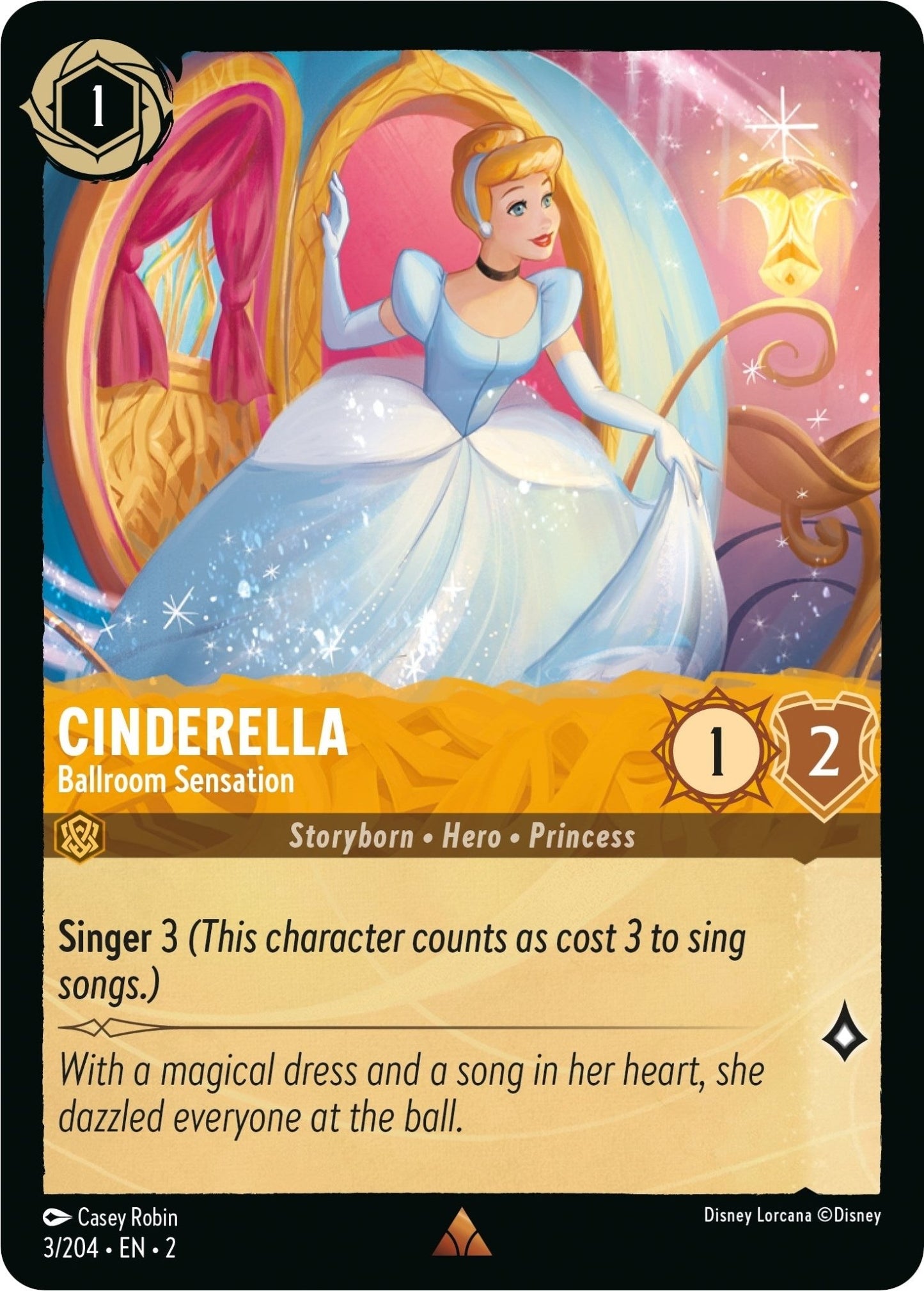 Disney Lorcana - Cinderella - Ballroom Sensation (3/204) (Rise of the Floodborn)