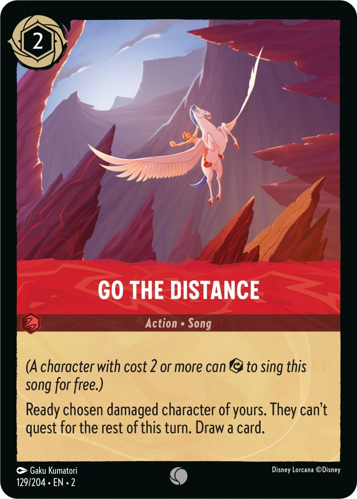 Disney Lorcana - Go the Distance (129/204) (Rise of the Floodborn)