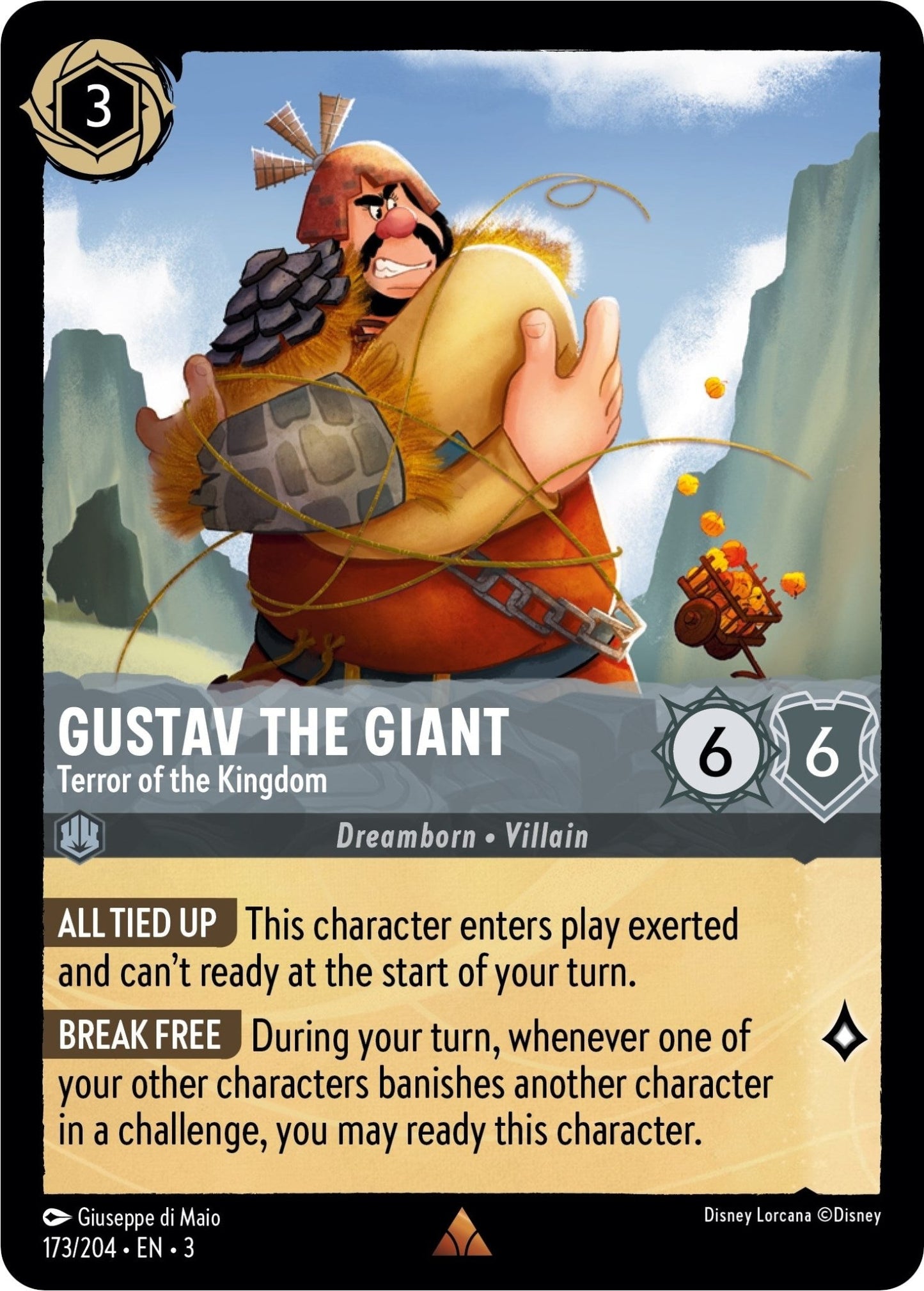 Disney Lorcana - Gustav the Giant - Terror of the Kingdom (173/204) (Into the Inklands)