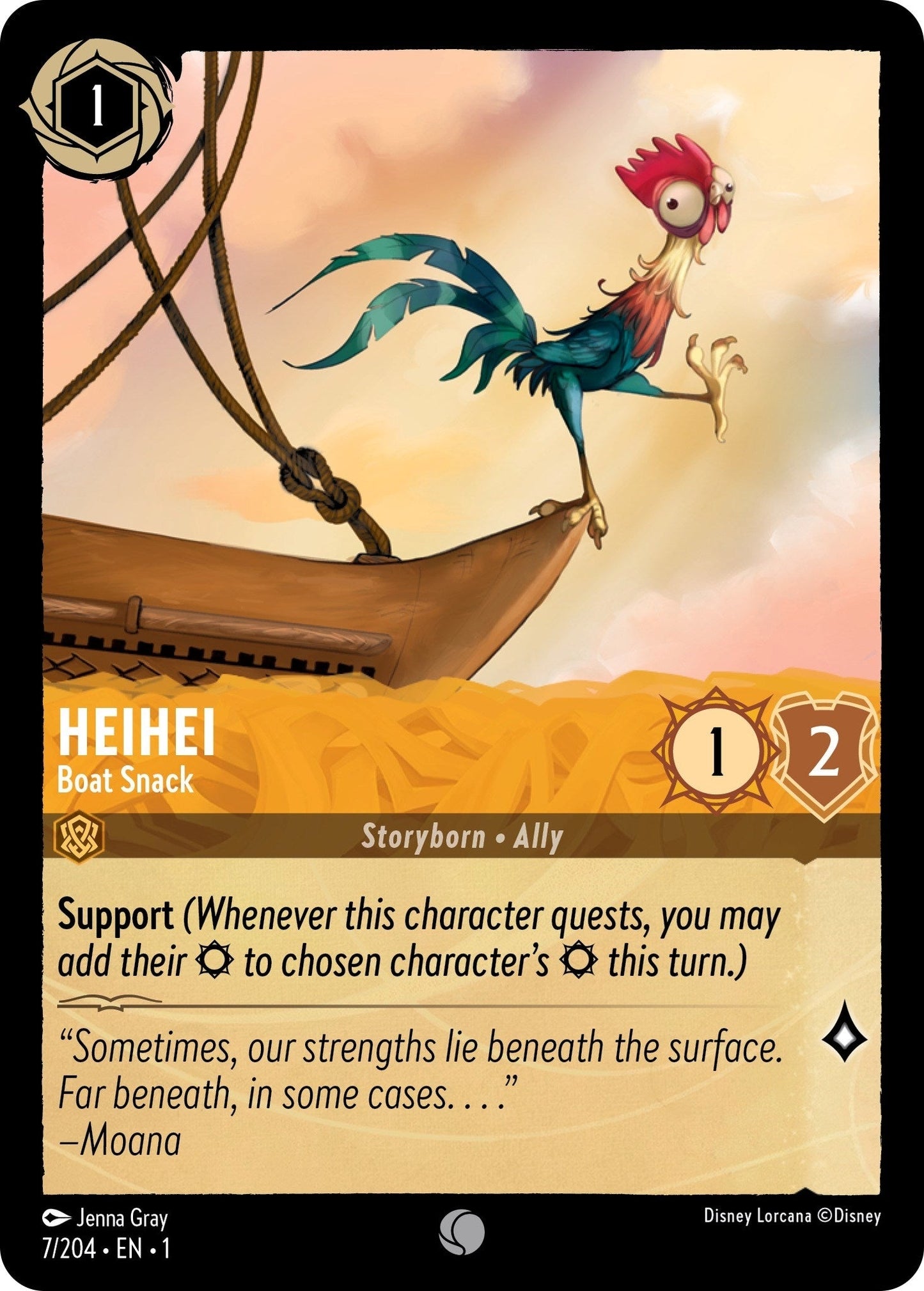 Disney Lorcana - Heihei - Boat Snack (7/204) (The First Chapter)