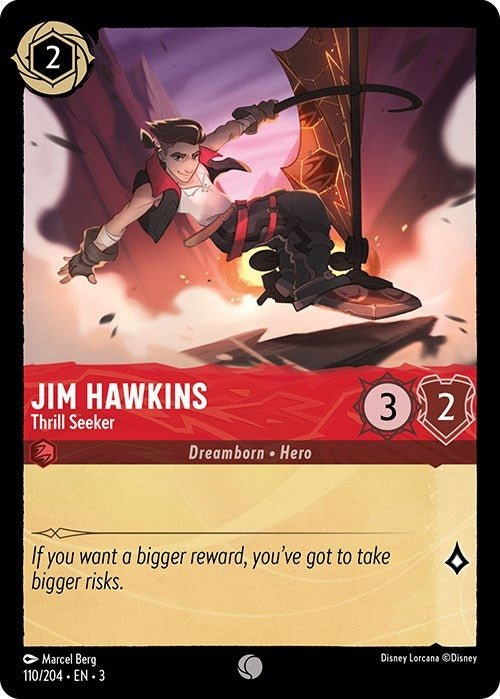 Disney Lorcana - Jim Hawkins - Thrill Seeker (110/204) (Into the Inklands)