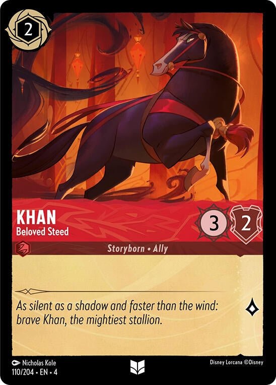 Disney Lorcana - Khan - Beloved Steed (110/204) (Ursula's Return)