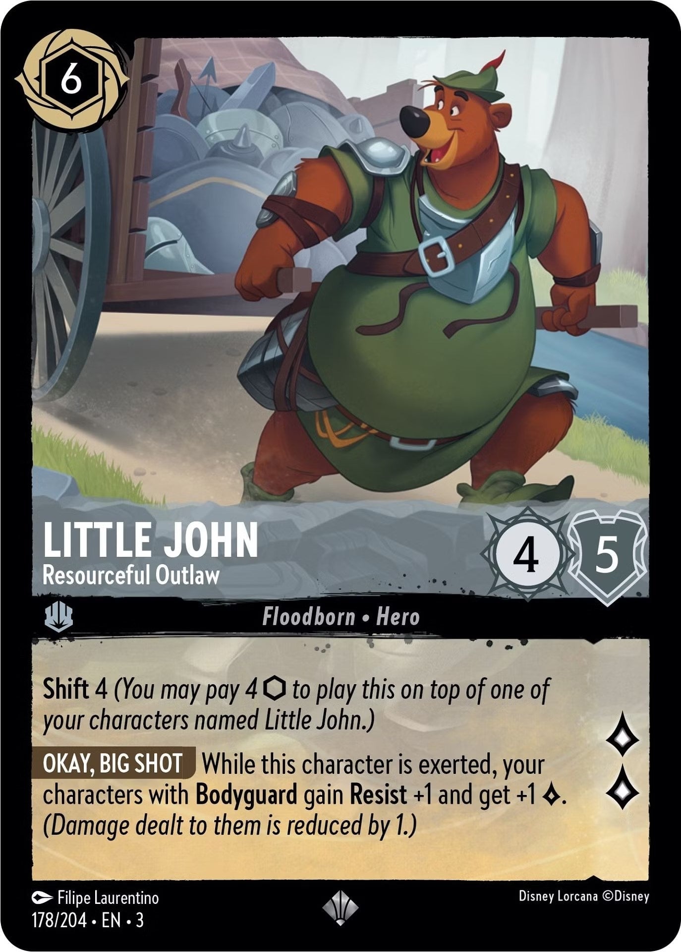 Disney Lorcana - Little John - Resourceful Outlaw (178/204) (Into the Inklands)
