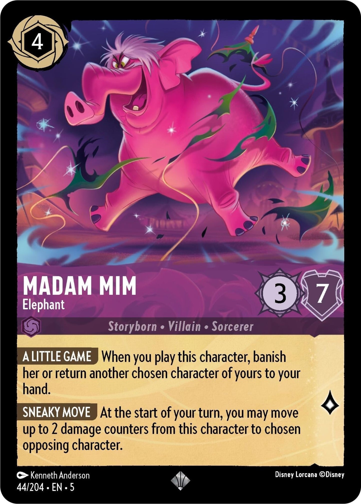 Disney Lorcana - Madam Mim - Elephant (44/204) (Shimmering Skies)