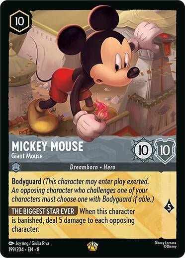 Disney Lorcana - Mickey Mouse - Giant Mouse (199/204) (Reign of Jafar)