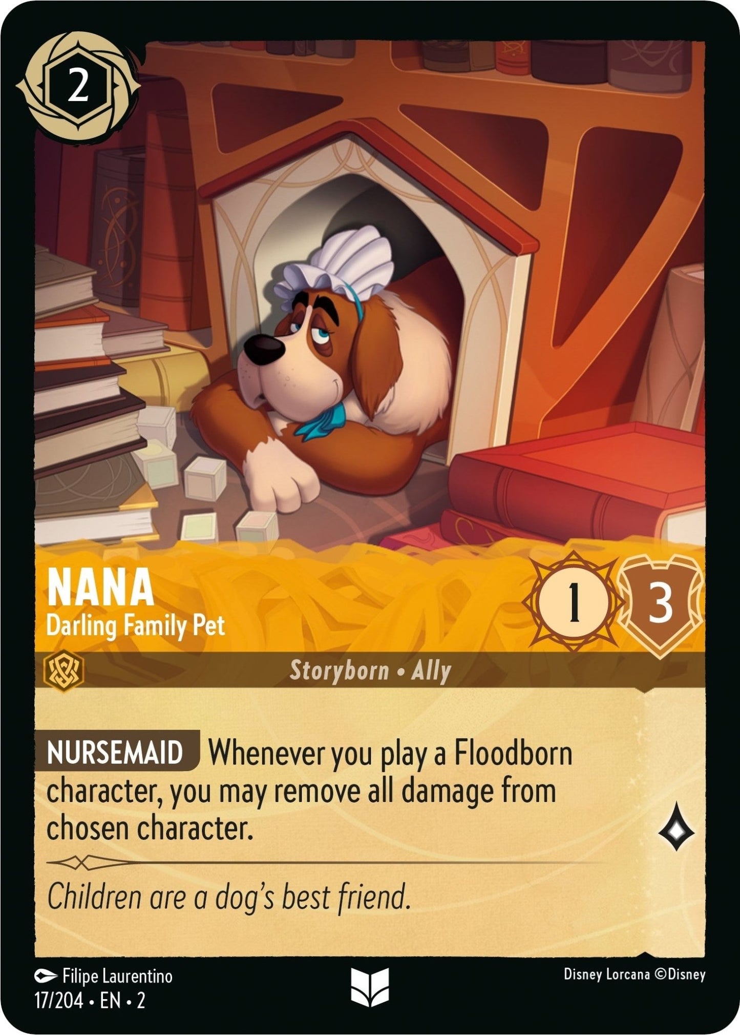 Disney Lorcana - Nana - Darling Family Pet (17/204) (Rise of the Floodborn)