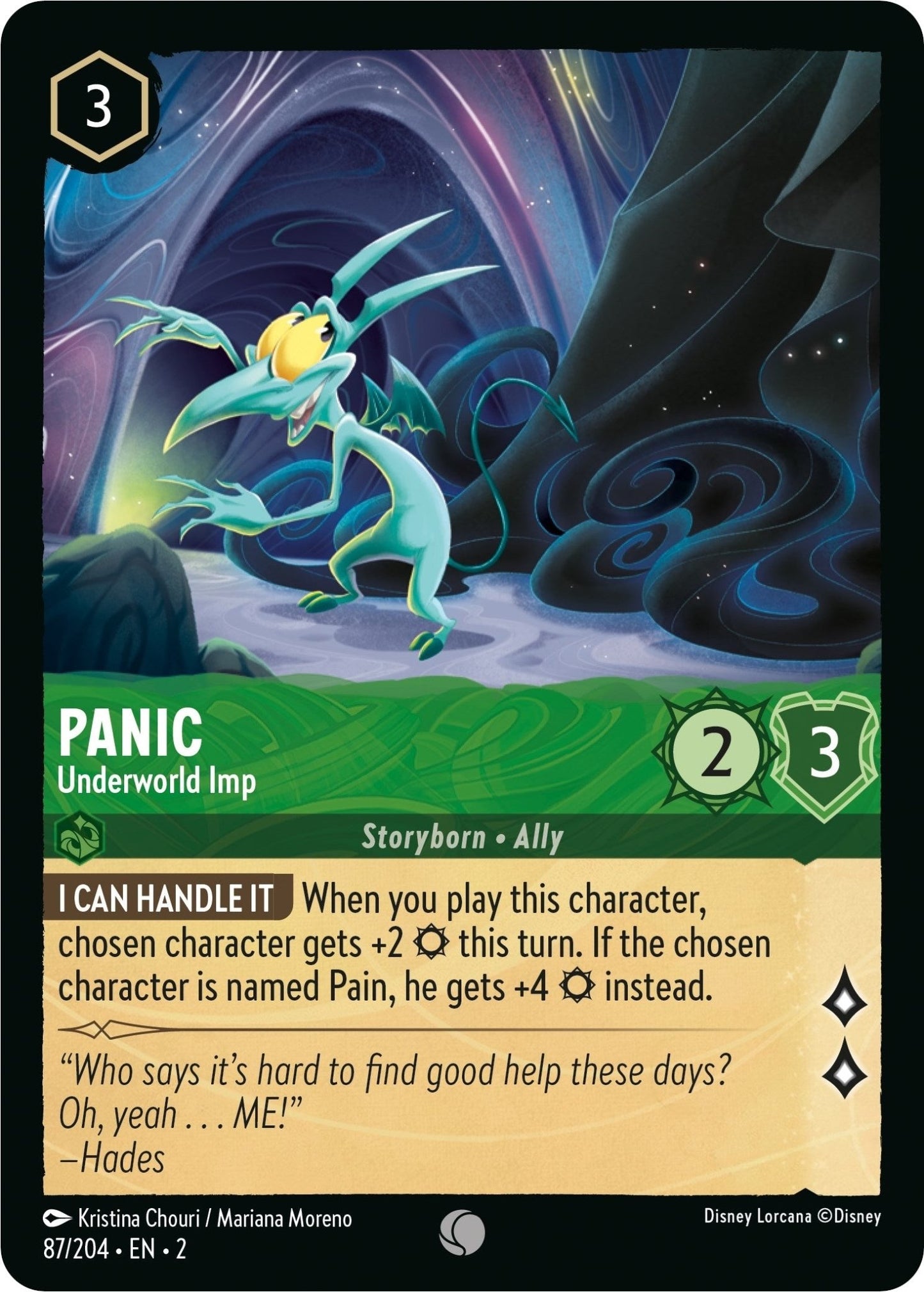 Disney Lorcana - Panic - Underworld Imp (87/204) (Rise of the Floodborn)