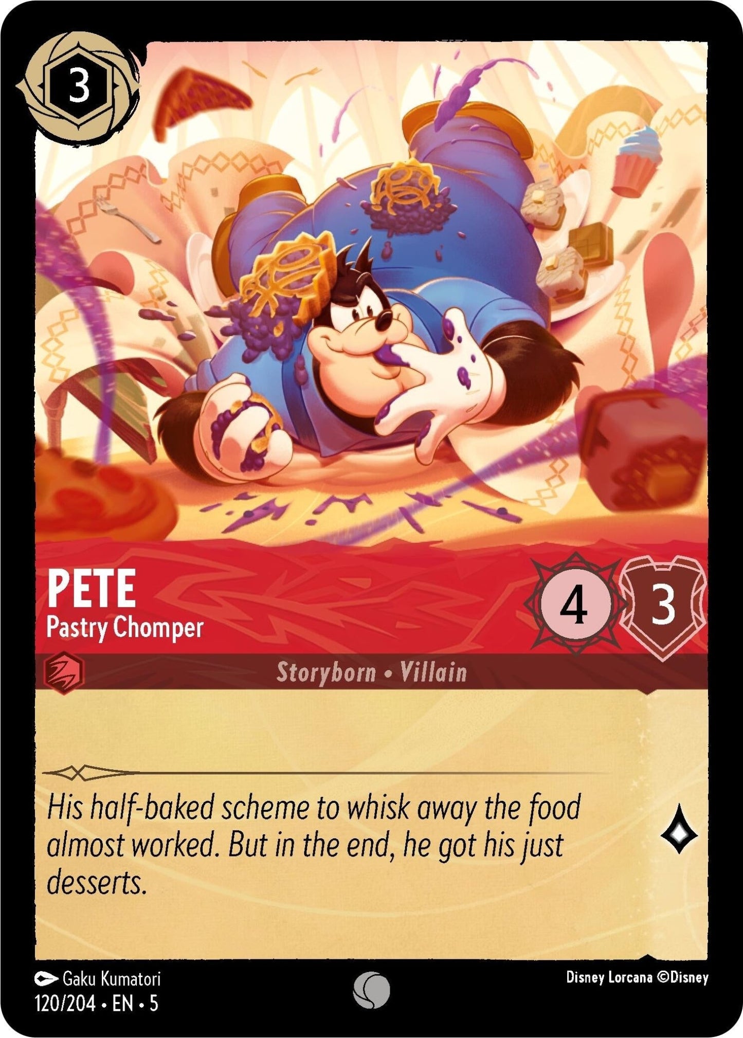 Disney Lorcana - Pete - Pastry Chomper (120/204) (Shimmering Skies)