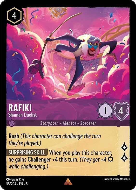Disney Lorcana - Rafiki - Shaman Duelist (55/204) (Shimmering Skies)