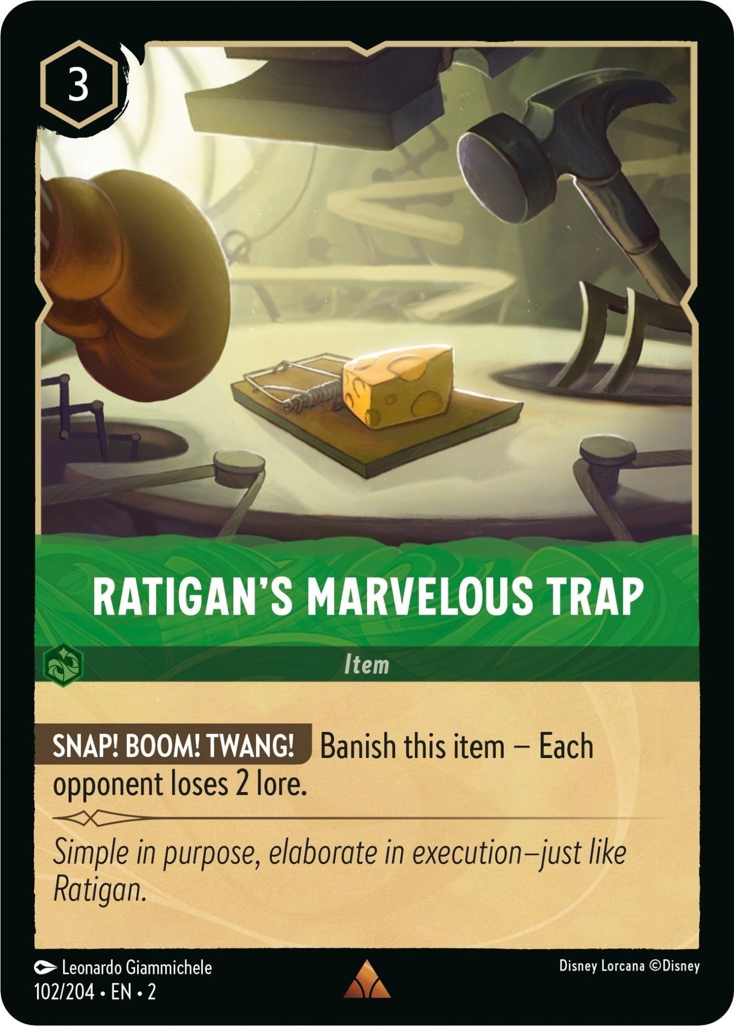 Disney Lorcana - Ratigan's Marvelous Trap (102/204) (Rise of the Floodborn)