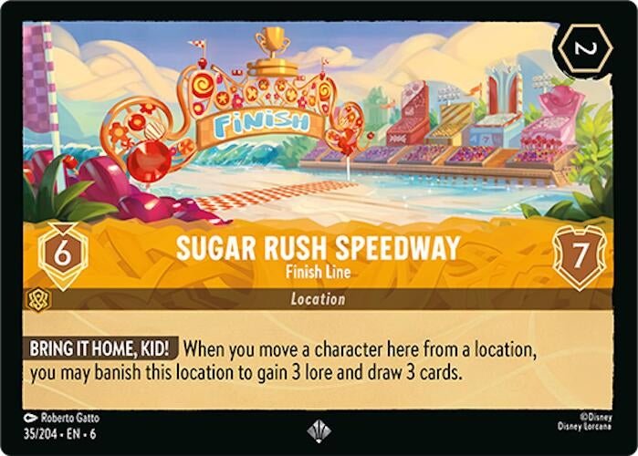 Disney Lorcana - Sugar Rush Speedway - Finish Line (35/204) (Azurite Sea)