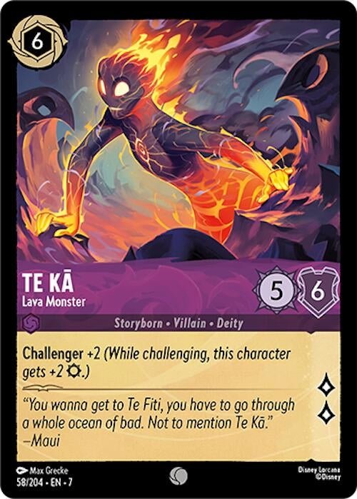 Disney Lorcana - Te Ka - Lava Monster (58/204) (Archazia's Island)