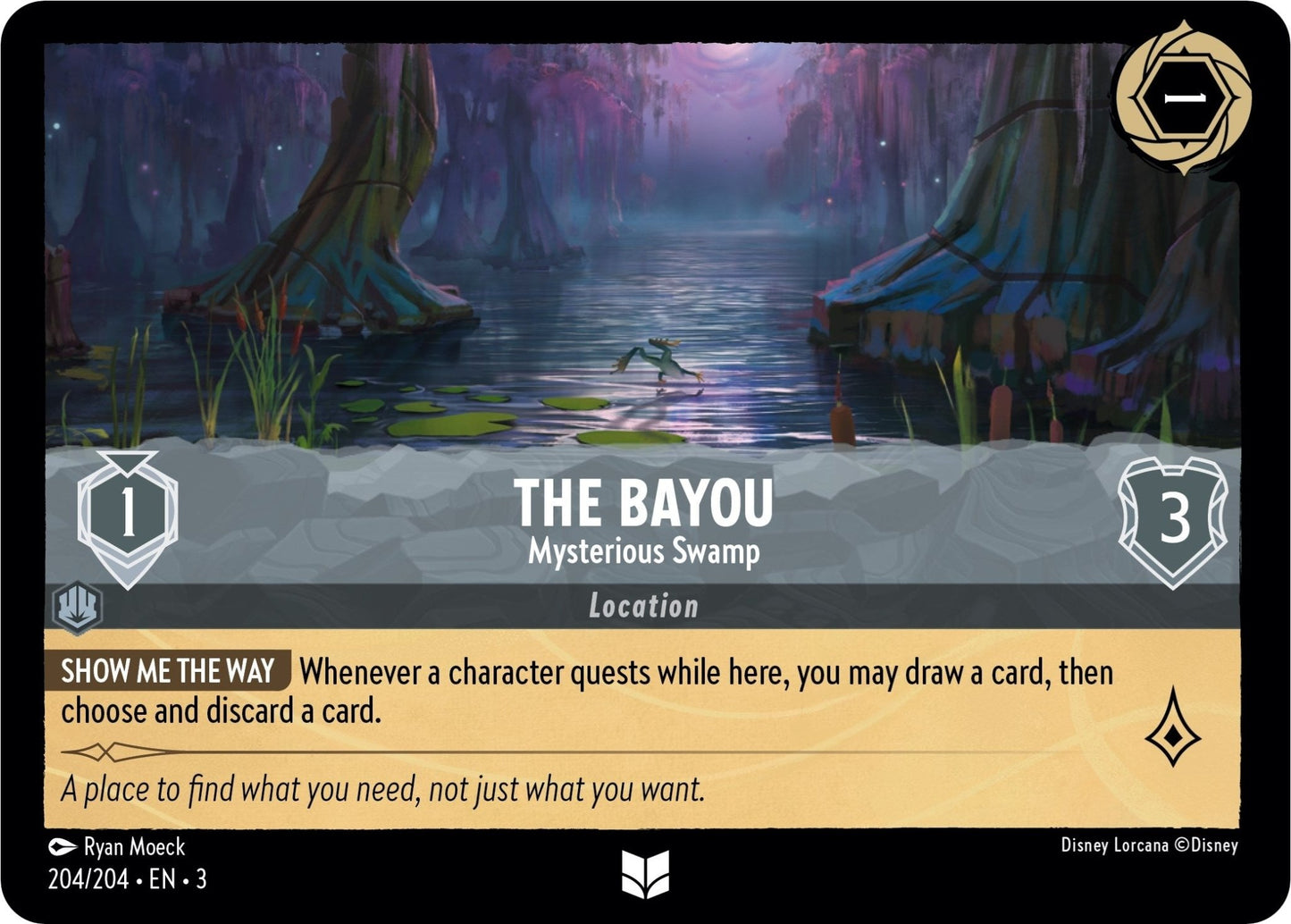 Disney Lorcana - The Bayou - Mysterious Swamp (204/204) (Into the Inklands)