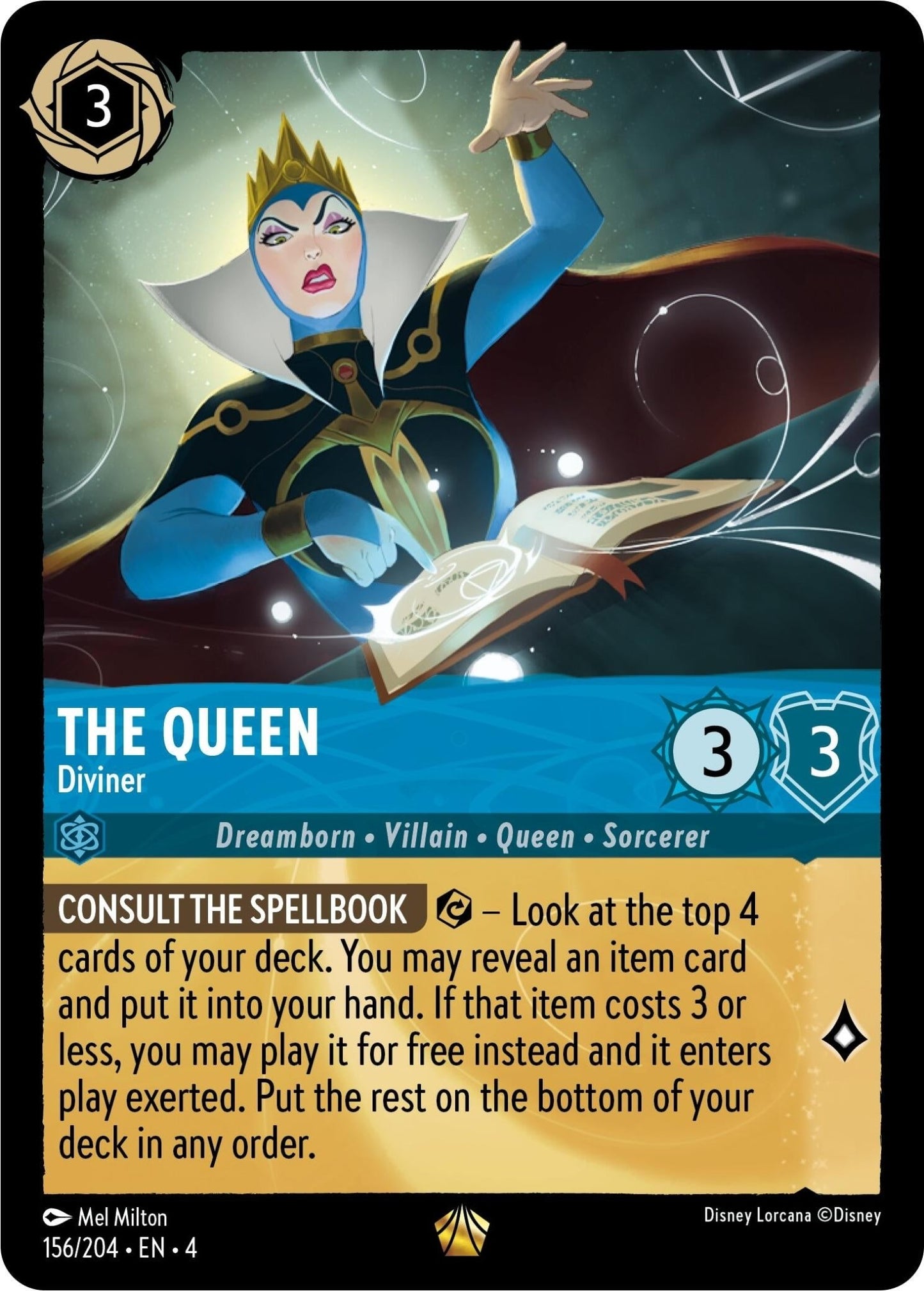 Disney Lorcana - The Queen - Diviner (156/204) (Ursula's Return)