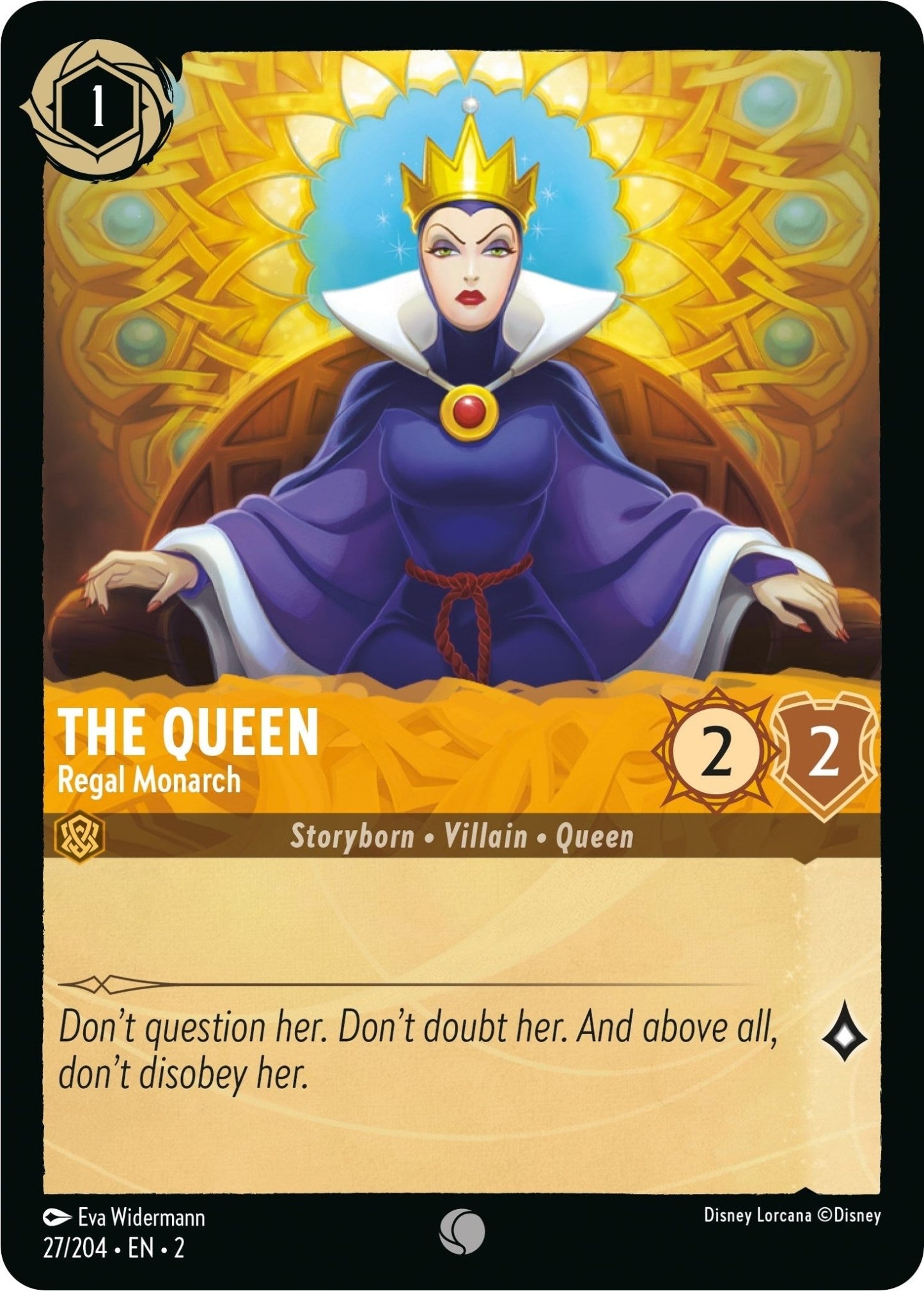Disney Lorcana - The Queen - Regal Monarch (27/204) (Rise of the Floodborn)