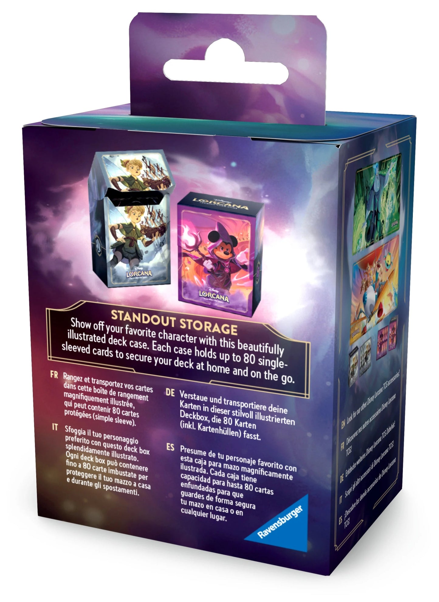 Ravensburger - Disney Lorcana Tinker Bell Deck Box – Chapter 8 (Reign of Jafar)