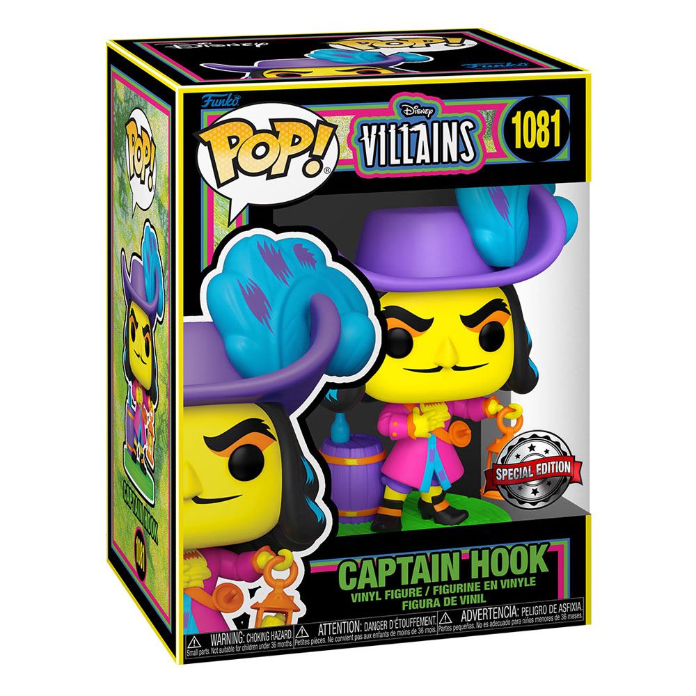 Disney Villains POP! Vinyl Figure Hook (Blacklight) 9 cm by LAB7 Malta, Europe