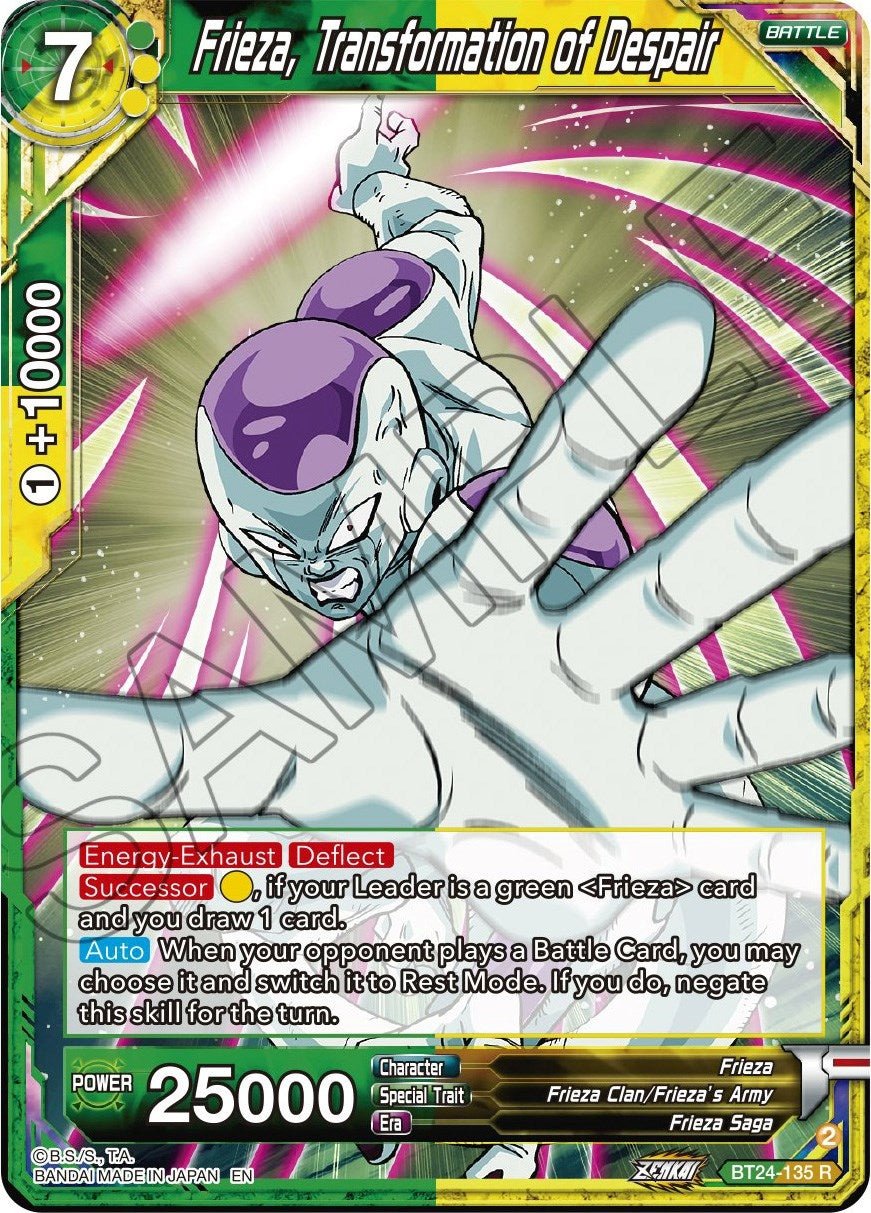 Frieza, Transformation of Despair (BT24 - 135) (Beyond Generations) by LAB7 Malta, Europe