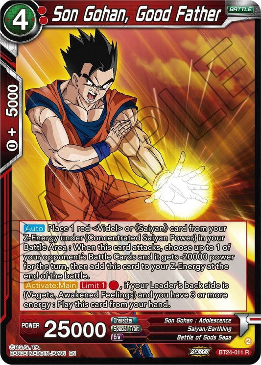 Son Gohan, Good Father (BT24 - 011) (Beyond Generations) by LAB7 Malta, Europe