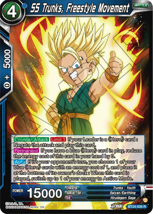 SS Trunks, Freestyle Movement (BT24 - 035) (Beyond Generations) by LAB7 Malta, Europe