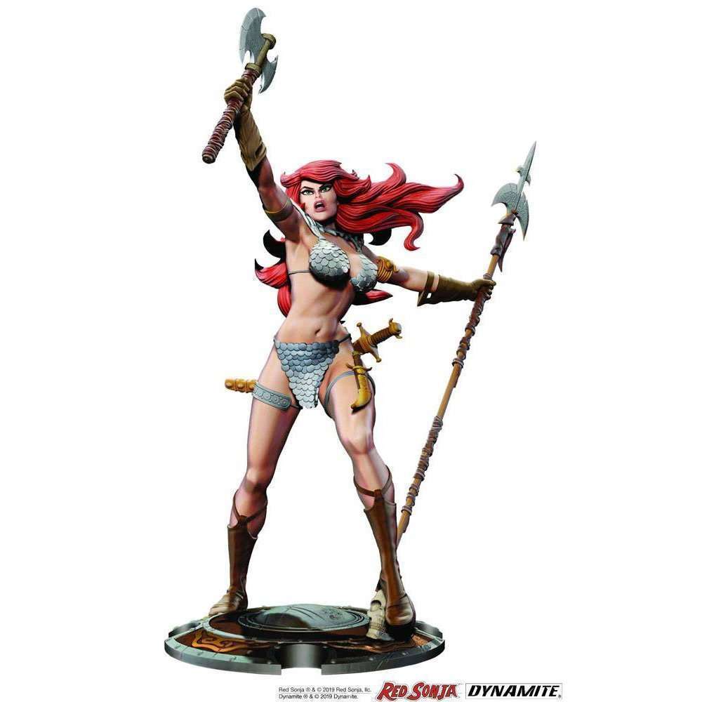 Dynamite Entertainment Red Sonja Statue 45th Anniversary by Frank Thorne 32 cm by LAB7 Malta, Europe